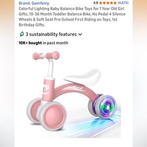 Toddler Balance Bike Age1-3